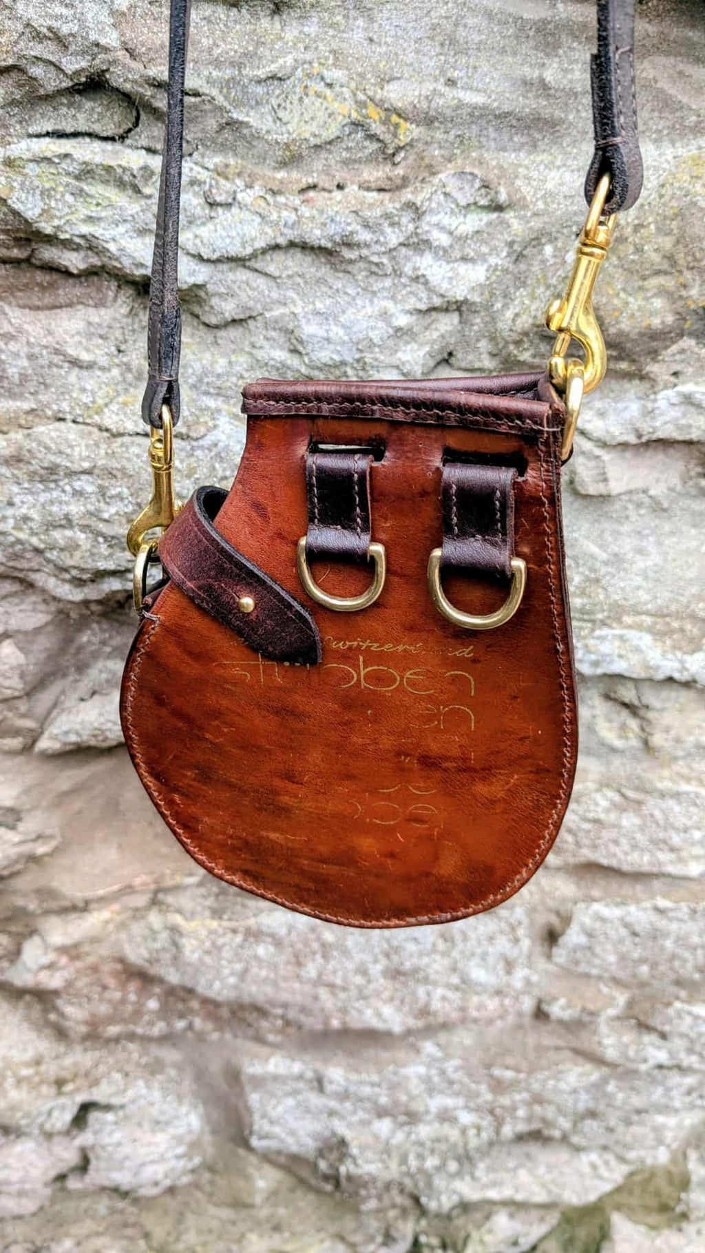 Repurposed Saddle Leather Handmade Crossbody Bag