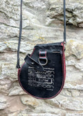 Repurposed Saddle Leather Handmade Crossbody Bag
