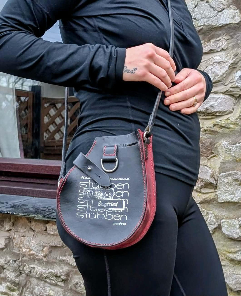Repurposed Saddle Leather Handmade Crossbody Bag