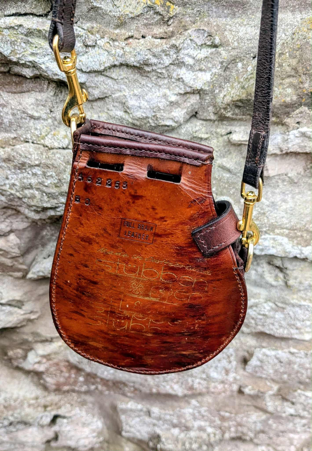 Repurposed Saddle Leather Handmade Crossbody Bag