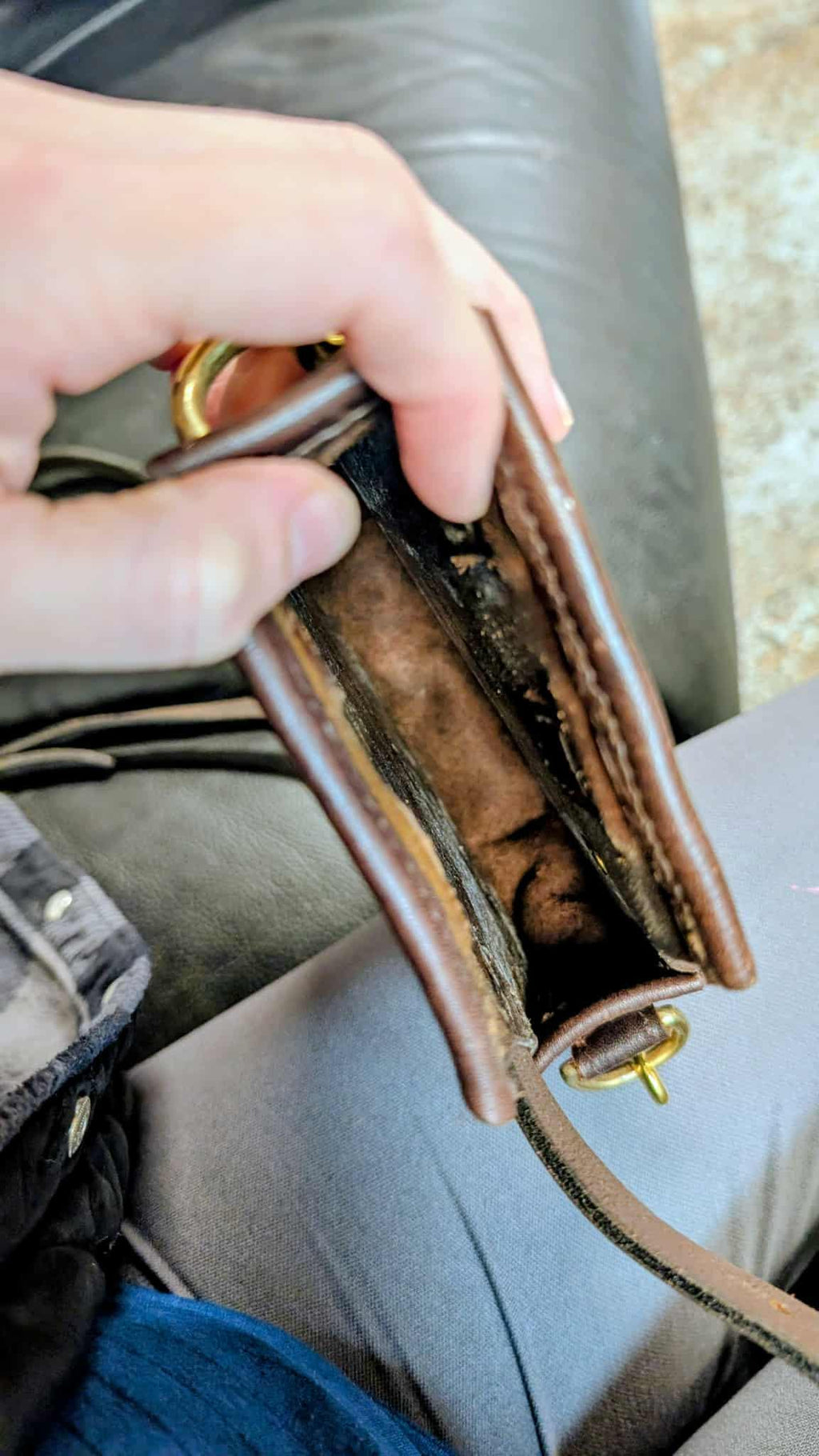 Repurposed Saddle Leather Handmade Crossbody Bag