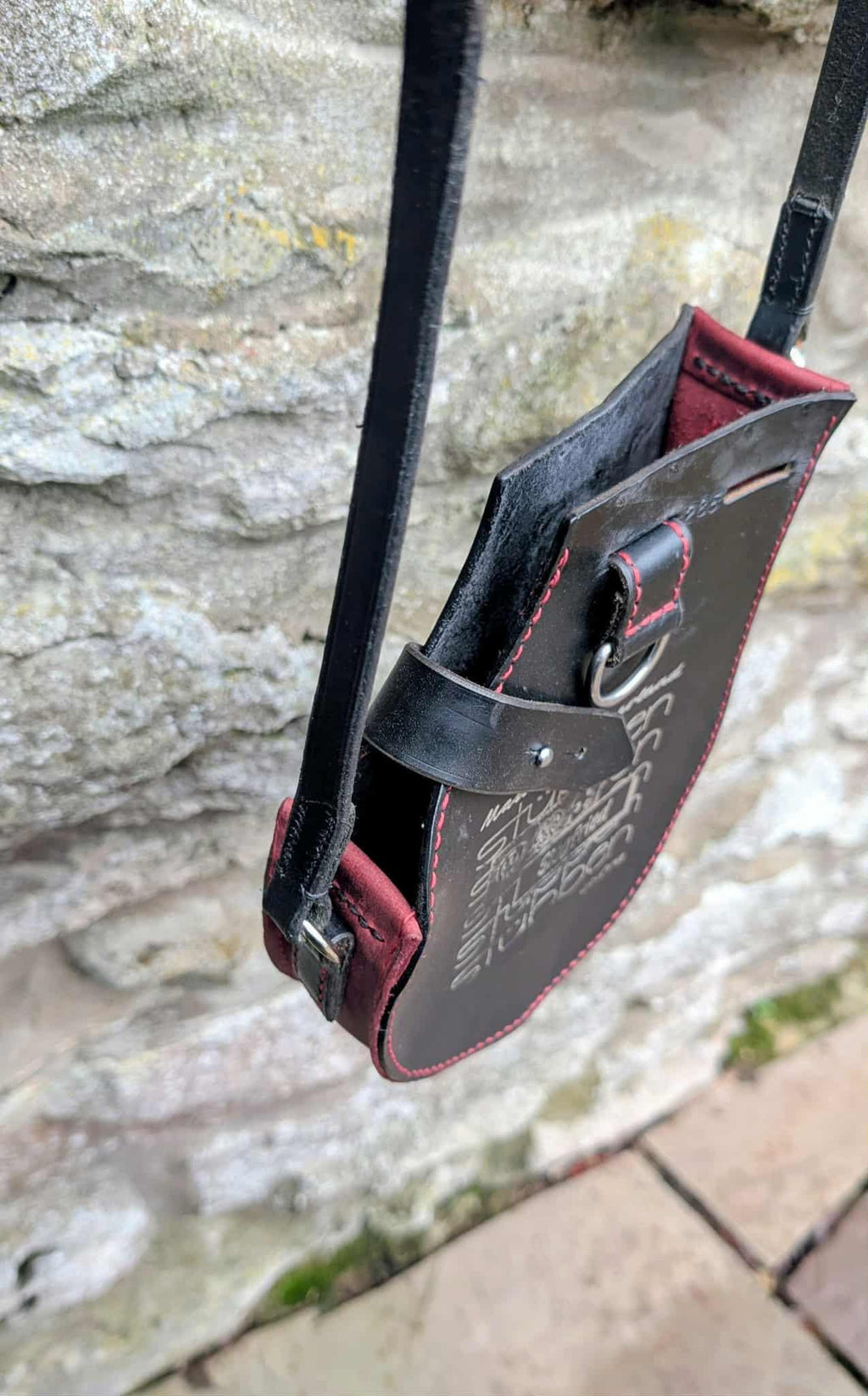 Repurposed Saddle Leather Handmade Crossbody Bag